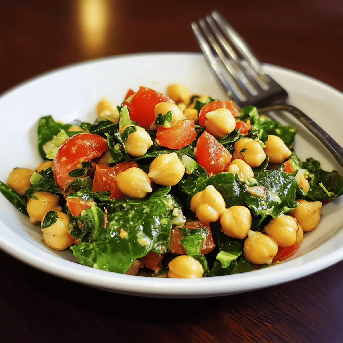 Your Go-To Chickpea Spinach Salad: Easy Lunch, Party Dish, & Potluck Favorite